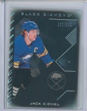 2021 Upper Deck Black Diamond Jack Eichel #BDB-EI card