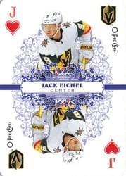 2022-23 O-Pee-Chee Playing Cards Jack Eichel #J-HEARTS card