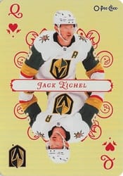 2025-26 O-Pee-Chee Playing Cards Jack Eichel #Q-HEARTS card