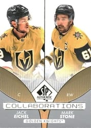 2022-23 SP Authentic Collaborations Jack Eichel/Mark Stone #C-9 card