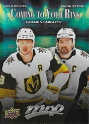 2025-26 Upper Deck MVP Coming to Your Rink Jack Eichel/Mark Stone #CR-30 card