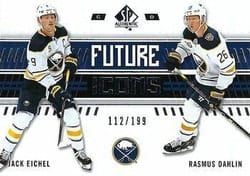 2019-20 SP Authentic Base Set Jack Eichel/Rasmus Dahlin #120 card