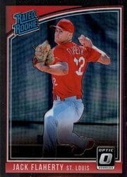 2018 Donruss Optic Base Set Jack Flaherty #55 card