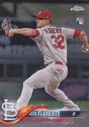 2018 Topps Chrome Update Base Set Jack Flaherty #HMT18 card