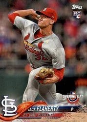 2018 Topps Opening Day Base Set Jack Flaherty #130 card