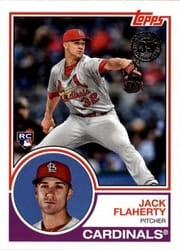 2018 Topps Update 1983 Topps Jack Flaherty #83-37 card