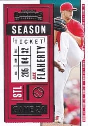 2020 Panini Contenders Base Set Jack Flaherty #61 card