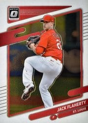 2021 Donruss Optic Base Set Jack Flaherty #162 card