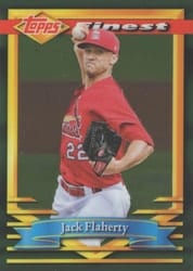 2021 Finest Flashbacks Base Set Jack Flaherty #156 card