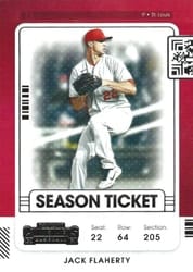 2021 Panini Contenders Base Set Jack Flaherty #60 card