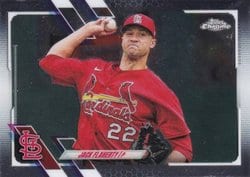 2021 Topps Chrome Base Set Jack Flaherty #70 card