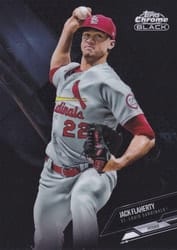 2021 Topps Chrome Black Base Set Jack Flaherty #46 card