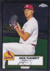 2021 Topps Chrome Platinum Anniversary Base Set Jack Flaherty #215 card