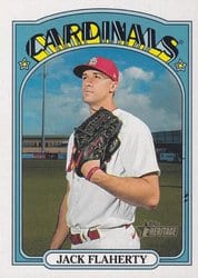 2021 Topps Heritage Base Set Jack Flaherty #454 card
