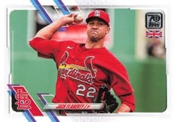 2021 Topps UK Edition Base Set Jack Flaherty #64 card