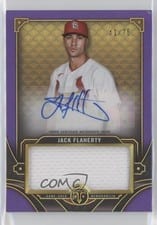 2022 Topps Triple Threads Autograph Single Jumbo Relics Jack Flaherty #ASJR-JF card