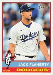 2025 Topps Heritage Base Set Jack Flaherty #304 card