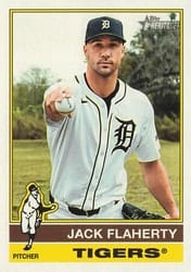 2025 Topps Heritage Base Set Jack Flaherty #661 card