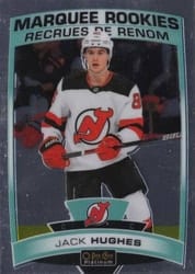 2019-20 O-Pee-Chee Platinum Base Set Jack Hughes #200 card
