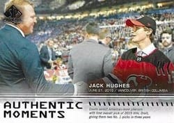 2019-20 SP Authentic Base Set Jack Hughes #111 card