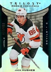 2019-20 Upper Deck Trilogy Base Set Jack Hughes #116 card