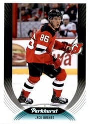 2020-21 Parkhurst Base Set Jack Hughes #53 card