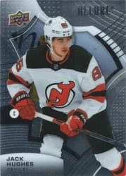 2021-22 Upper Deck Allure Base Set Jack Hughes #100 card