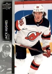 2021-22 Upper Deck Base Set Jack Hughes #110 card