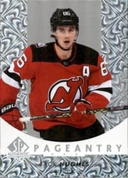 2022-23 SP Authentic Pageantry Jack Hughes #P-18 card