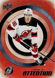 2022-23 Upper Deck Centre of Attention Jack Hughes #CA-15 card