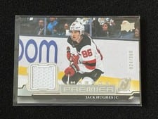 2022-23 Upper Deck Premier Premier Dynamic Imagery Jersey Jack Hughes #PDJ-JH card
