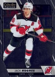 2023-24 O-Pee-Chee Platinum Base Set Jack Hughes #10 card