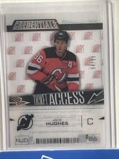 2023-24 Upper Deck Credentials Acetate Ticket Access Jack Hughes #TA-JH card