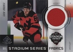 2024-25 SP Game Used 2024 Stadium Series Fabrics Jack Hughes #GSF-20 card