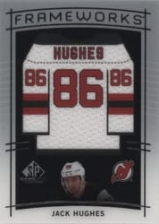 2024-25 SP Game Used Frameworks Jack Hughes #F-HU card