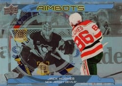 2024-25 Upper Deck Aimbots Jack Hughes #AB-17 card