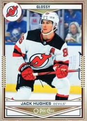 2024-25 Upper Deck O-Pee-Chee Glossy Jack Hughes #OG-14 card