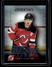 2025-26 Upper Deck Credentials Front Row Talent Jack Hughes #FRT-17 card