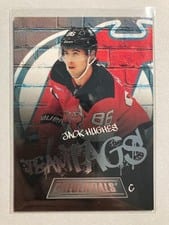 2025-26 Upper Deck Credentials Team Tags Jack Hughes #TT-8 card