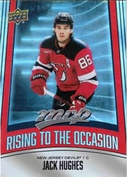 2025-26 Upper Deck MVP Rising to the Occasion Jack Hughes #RO-2 card