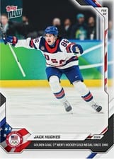 2026 Topps Olympics Jack Hughes #18 card