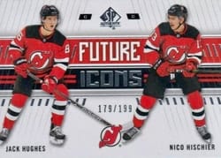 2019-20 SP Authentic Base Set Jack Hughes/Nico Hischier #134 card