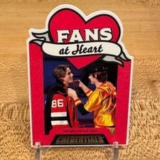 2023-24 Upper Deck Credentials Fans at Heart Jack Hughes/Trevor Zegras #FH-5 card