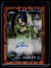 2024 Topps Pro Debut Chrome Autographs Jack Hurley #PDC-70 card