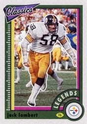 2022 Panini Classics Base Set Jack Lambert #113 card
