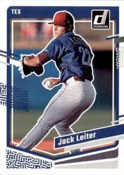 2023 Donruss Base Set Jack Leiter #118 card