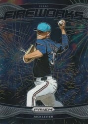 2025 Panini Prizm Fireworks Jack Leiter #7 card