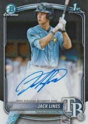 2025 Bowman Chrome Prospects Autographs Jack Lines #CPA-JLI card