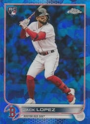 2022 Topps Chrome Sapphire Edition Base Set Jack Lopez #418 card