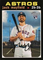 2020 Topps Heritage Base Set Jack Mayfield #585 card